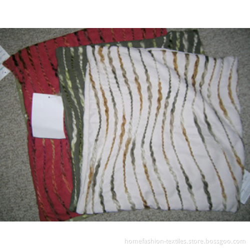 Stripe Yarn Faux Suede Cushion (HF7006)